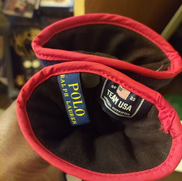 Polo Ralph Lauren 2022 Team USA Beijing Olympics Trapper Hat & Matching Gloves - Picture 14 of 14